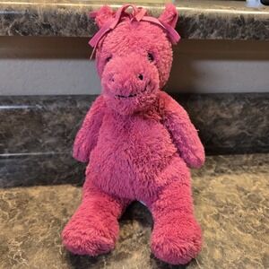 Jellycat London Inc "I Am Cushy Pony" Hot Pink Pony. London.Excellent Condition.